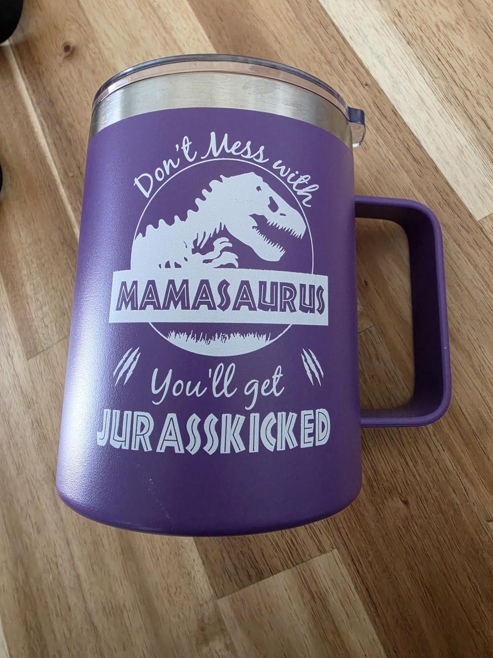 Purple Mamasaurus Insulated  Mug